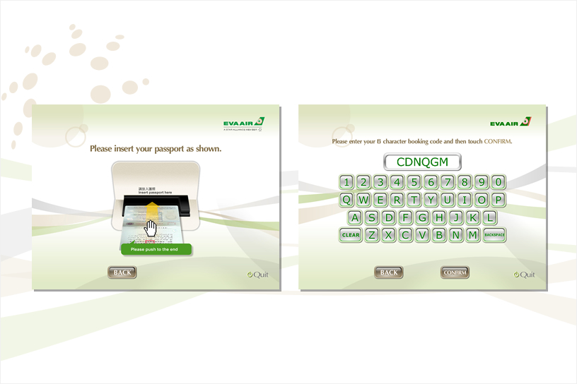 長榮航空-自助報到系統UI視覺設計